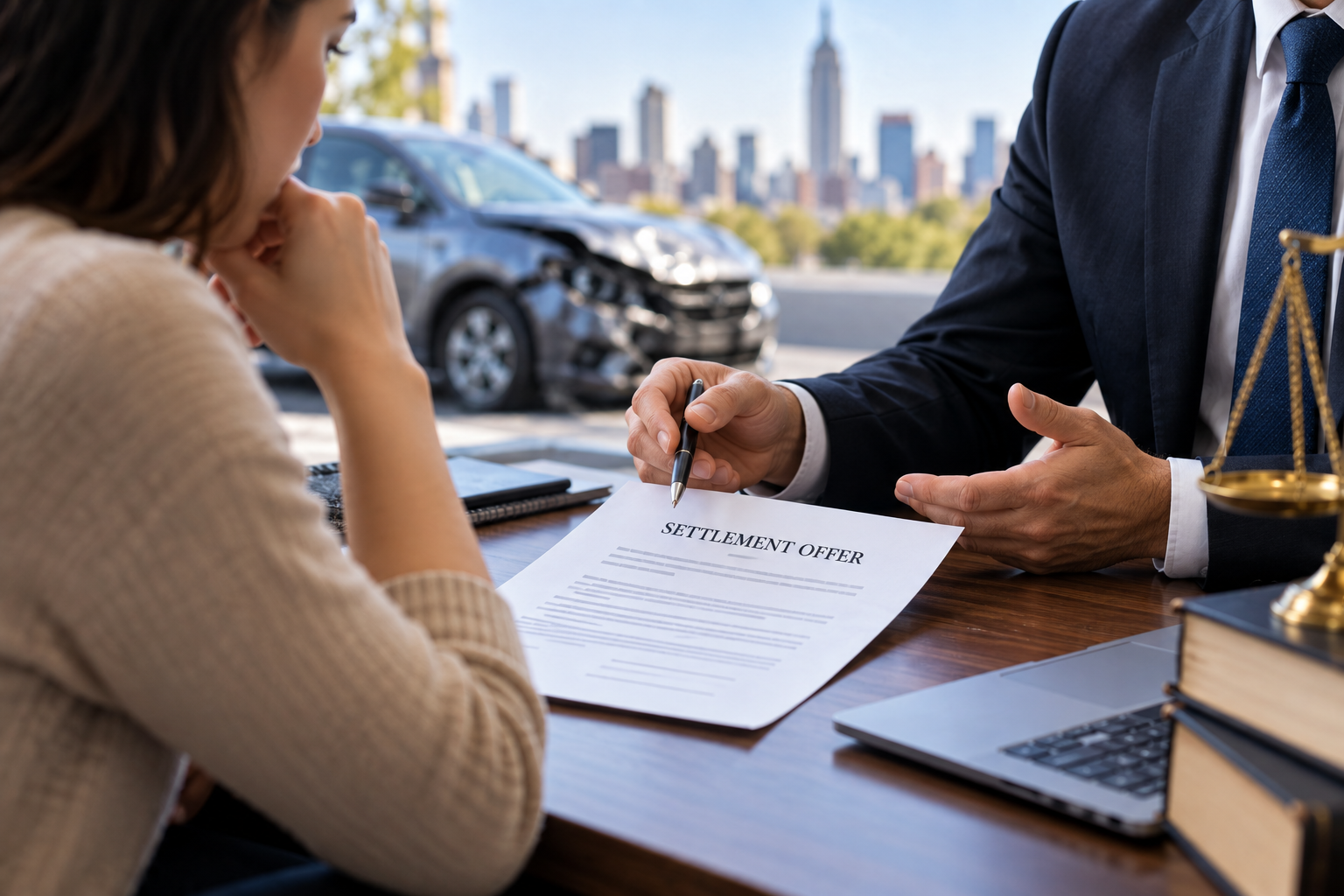 Should I Accept the Insurance Company’s First Settlement Offer After a Car Accident?